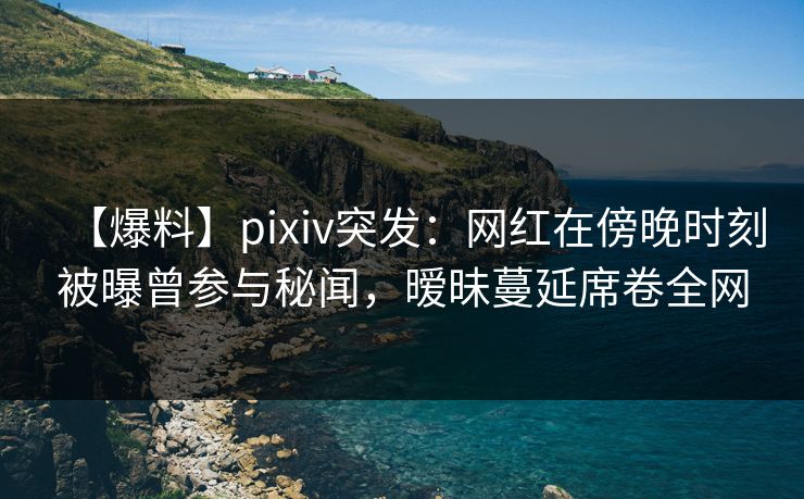 【爆料】pixiv突发：网红在傍晚时刻被曝曾参与秘闻，暧昧蔓延席卷全网